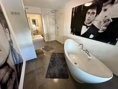 Ein Badezimmer in der Unterkunft St.Barbara Trier