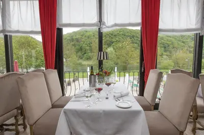 Ein Balkon oder eine Terrasse in der Unterkunft Hotel Moselblick