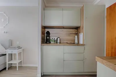 Küche/Küchenzeile in der Unterkunft H-Apartments Bismarckstrasse
