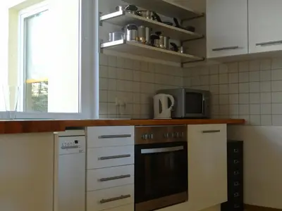 Küche/Küchenzeile in der Unterkunft Haus Moezelblik - schöne Aussicht am Mosel