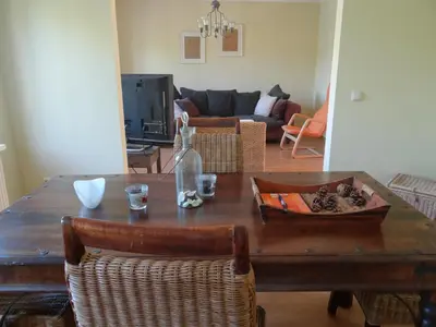 Ein Sitzbereich in der Unterkunft Haus Moezelblik - schöne Aussicht am Mosel
