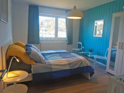Ein Bett oder Betten in einem Zimmer der Unterkunft Eifel REBEIGE Gerolstein