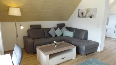 Ein Sitzbereich in der Unterkunft Haus Weingarten FERIENWOHNUNGEN