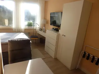 Küche/Küchenzeile in der Unterkunft BIT-City Studio und Appartement