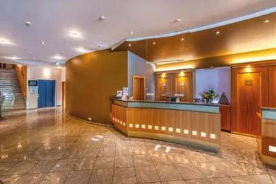 Lobby/Rezeption in der Unterkunft Diehls Hotel