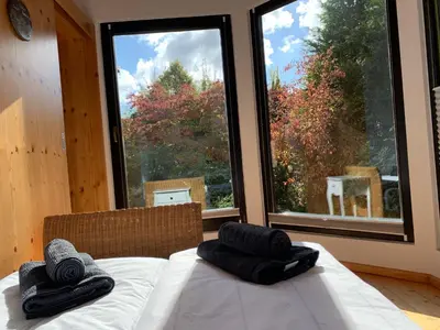 Ein Bett oder Betten in einem Zimmer der Unterkunft Chalet St. Lambertus