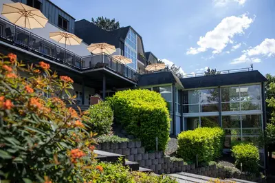 Ein Garten an der Unterkunft Hotel Vulcano Lindenhof