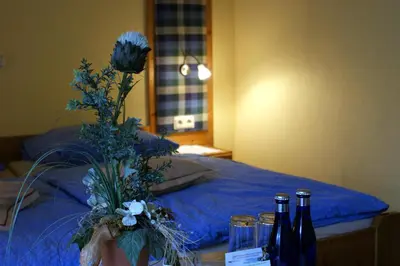 Ein Bett oder Betten in einem Zimmer der Unterkunft Wolffhotel