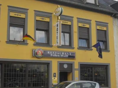 Ein Zertifikat, Auszeichnung, Logo oder anderes Dokument, das in der Unterkunft Hotel Feilen-Wolff ausgestellt ist