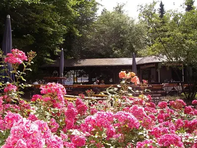 Ein Garten an der Unterkunft Hotel Bitburg