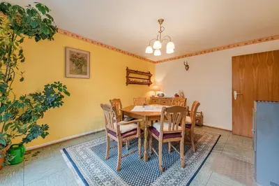 Ein Sitzbereich in der Unterkunft Ferienhaus Störzel Wohnung A