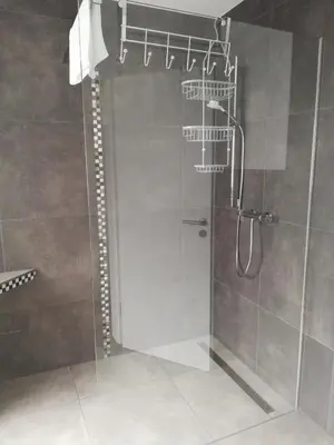 Ein Badezimmer in der Unterkunft Ferienwohnung Riesling