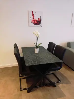 Ein Sitzbereich in der Unterkunft Wein Ferienhaus Kerner