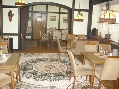 Ein Sitzbereich in der Unterkunft Hotel Europa