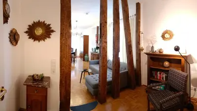 Ein Sitzbereich in der Unterkunft Historischer Winzerverein Boutique B&B