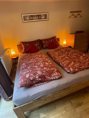 Ein Bett oder Betten in einem Zimmer der Unterkunft Ad Monte