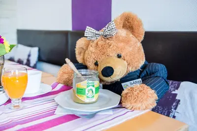 Getränke in der Unterkunft Hotel Burgblick