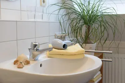 Ein Badezimmer in der Unterkunft Haus Aladin
