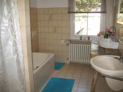 Ein Badezimmer in der Unterkunft Moselhaus Tante Emma