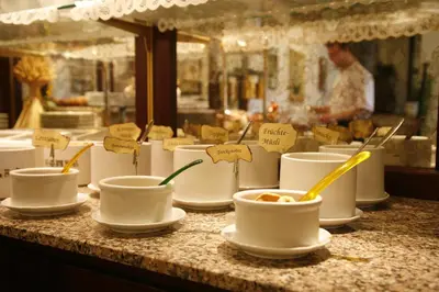 Essen in der Pension oder in der Nähe