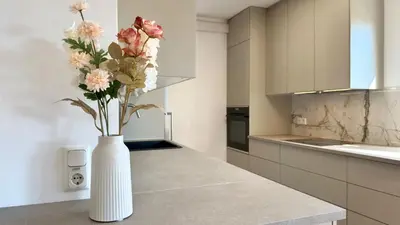 Küche/Küchenzeile in der Unterkunft Ferienwohnung Reuscher, Trier-Newel