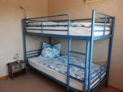 Ein Bett oder Betten in einem Zimmer der Unterkunft Fewo Judith