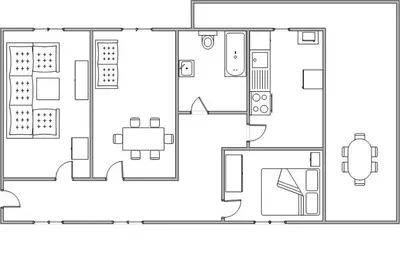 Grundriss der Unterkunft Rheinterrasse Wohnung 1