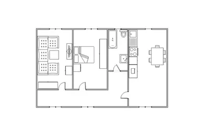 Grundriss der Unterkunft Rheinterrasse Wohnung 2