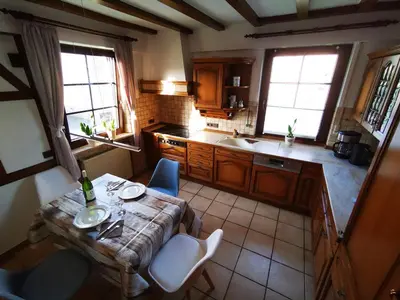 Küche/Küchenzeile in der Unterkunft Ferienwohnung Maria Laach 3