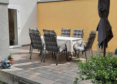 Ein Patio oder anderer Außenbereich in der Unterkunft Ferienhaus Johanna