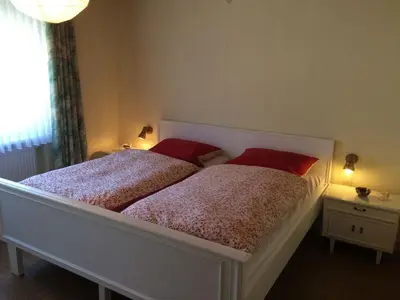 Ein Bett oder Betten in einem Zimmer der Unterkunft Ferienhaus Johanna