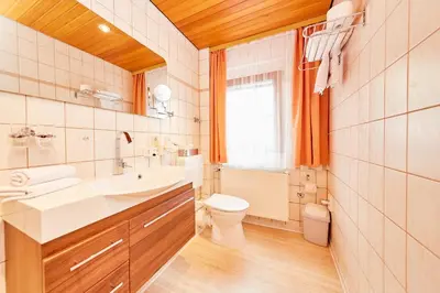 Ein Badezimmer in der Unterkunft Gasthaus Burkard