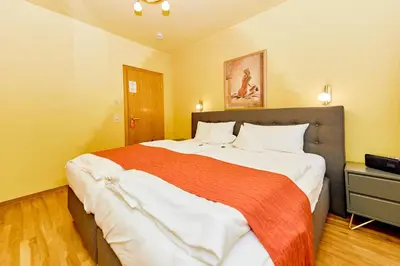 Ein Bett oder Betten in einem Zimmer der Unterkunft Gasthaus Burkard