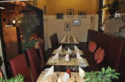 Ein Restaurant oder anderes Speiselokal in der Unterkunft Gasthaus Burkard