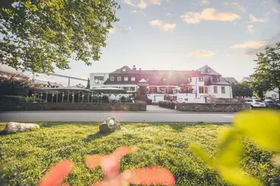 Ein Garten an der Unterkunft Hotel Deutschherrenhof