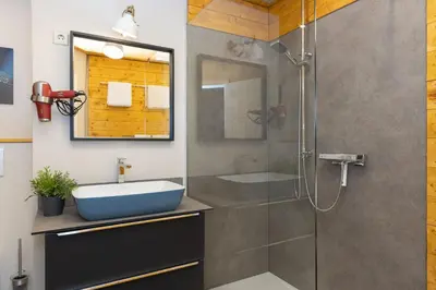 Ein Badezimmer in der Unterkunft FerienNest Bad Ems, Appartment RankenNest