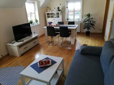TV/Unterhaltungsangebot in der Unterkunft Ferienwohnung Eifelgold Esch