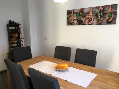 Ein Sitzbereich in der Unterkunft Ferienwohnungen Stadtgeflüster