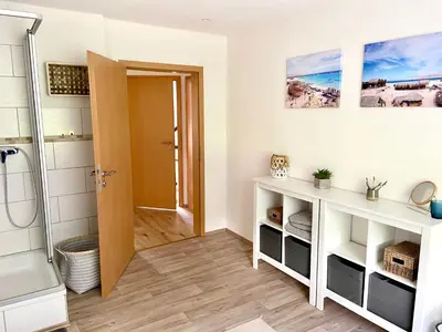 Ein Badezimmer in der Unterkunft Ferienwohnung Flur 34
