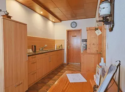 Küche/Küchenzeile in der Unterkunft Margaretes Gästehaus - Ferienwohnung am Rheinsteig