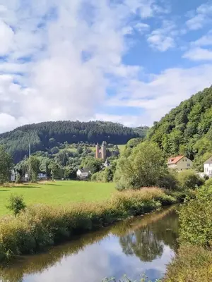 Naturlandschaft in der Nähe des Bauernhofs