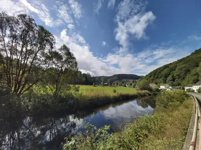 Naturlandschaft in der Nähe des Bauernhofs