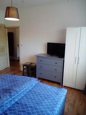 Ein Bett oder Betten in einem Zimmer der Unterkunft Ferienappartement Studio 