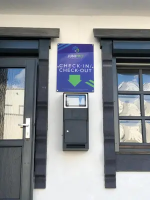 Grundriss der Unterkunft JUNIPRO Apartments Bostalsee