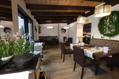 Ein Sitzbereich in der Unterkunft Landhaus Beth-Steuer