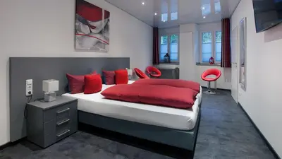 Ein Bett oder Betten in einem Zimmer der Unterkunft Hotel Zur Post
