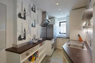 Küche/Küchenzeile in der Unterkunft Ferienwohnung Eulenhof