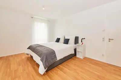 Ein Bett oder Betten in einem Zimmer der Unterkunft Fernweh
