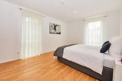 Ein Bett oder Betten in einem Zimmer der Unterkunft Fernweh