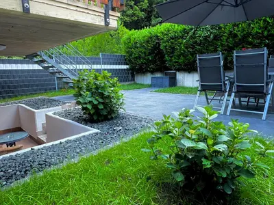Ein Garten an der Unterkunft Ferienwohnung Jasmin